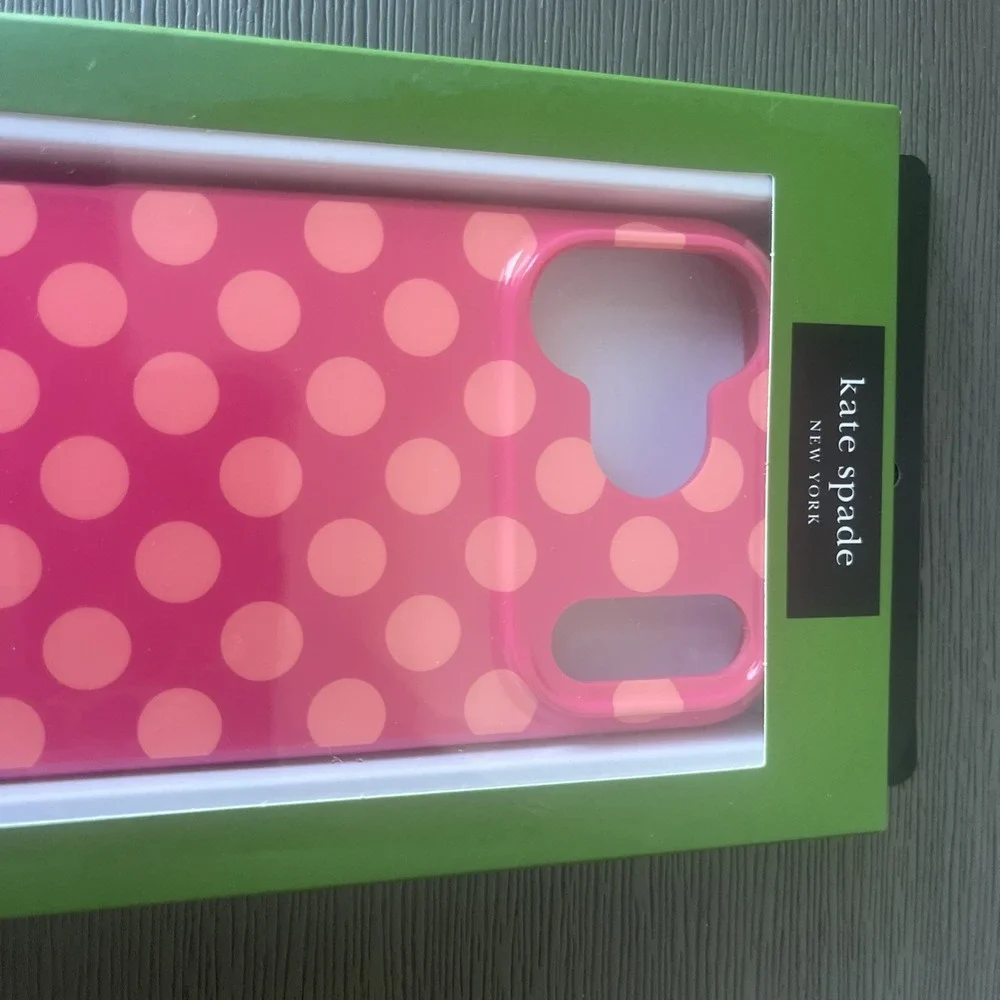 Kate Spade iPhone 17 Pro Max Protective Polka Dot Case MagSafe Orange Pink NIB